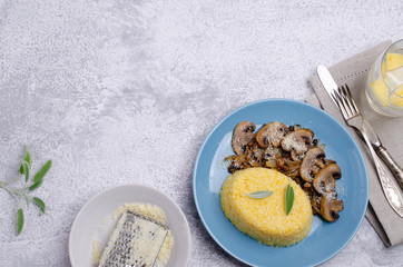 Boiled corn porridge