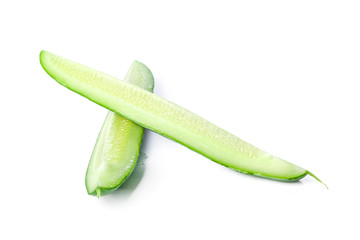 Cucumber isolated on white background