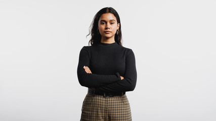 Portrait of young woman - Powered by Adobe