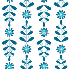 Modern scandinavian seamless repeated pattern.