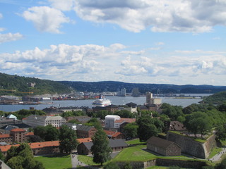 Fototapeta premium View of the Old City in Oslo, Norway
