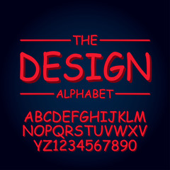 Fototapeta na wymiar Design alphabet vector illustration