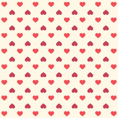 Beautiful seamless pattern with hearts vector illustration
