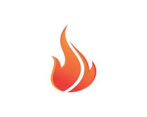 Fire flame Logo Template vector icon Oil, gas and energy logo concept