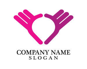 Fototapeta premium Hand Care Logo Template vector icon Business