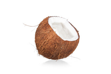 coconuts isolated on the white background