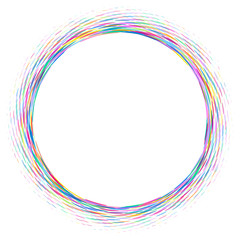 Circle of colored ovals