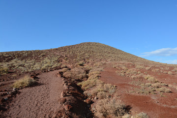 La colline de la plage d'el Medano