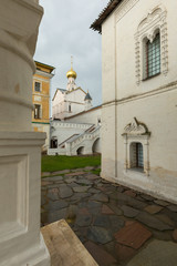 Rostov Kremlin. Located in the center of Rostov near the lake Nero. Russian landmark. The Golden...