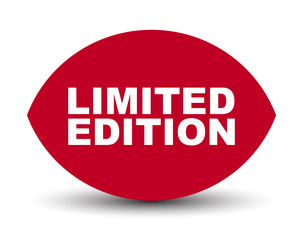 red vector banner limited edition