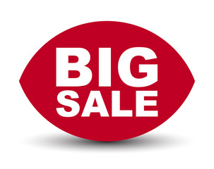 red vector banner big sale