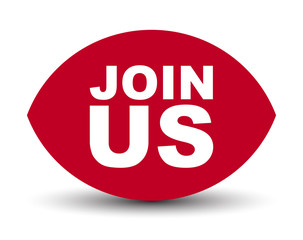 red vector banner join us