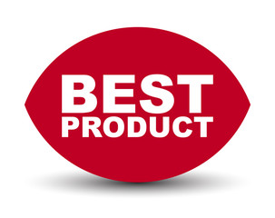 red vector banner best product