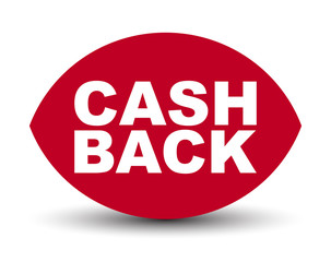 red vector banner cash back