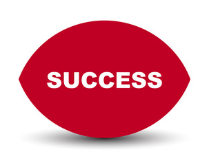 red vector banner success