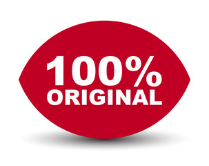 red vector banner 100% original