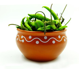 Green Chili usage is worldwide. In India called 