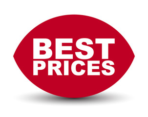 red vector banner best prices