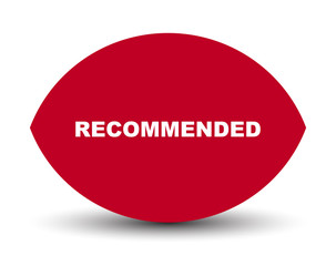 red vector banner recommended