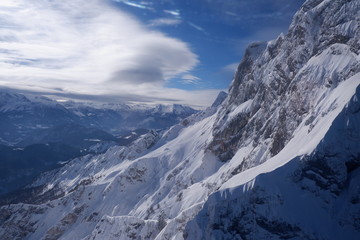 alps in winter