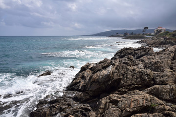 R&eacute;cif rocheux sur le sentier des douaniers de Saint-Aygulf