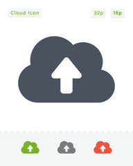 Cloud Upload - Carbon Icons