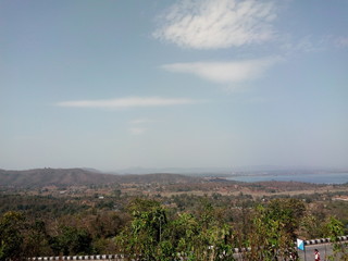 Beutiful dawn from the mountains.#Pithoria ghati, India