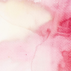 Fototapeta premium Abstract red hand drawn watercolor textured backdrop