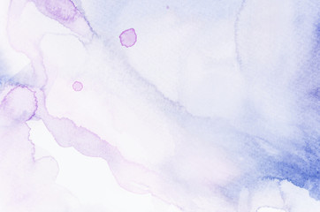 Abstract blue and pink watercolor backdrop