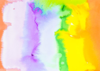 Colorful abstract watercolor brushstroke