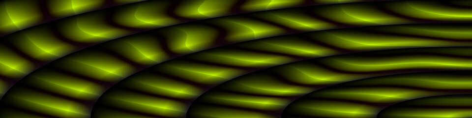 Digital Art, panoramic abstract three-dimensional objects with soft lighting, Germany