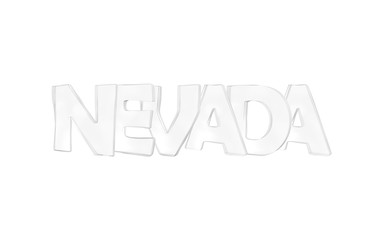 Nevada. Isolated USA state names.