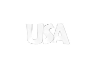 USA. Isolated USA state names.