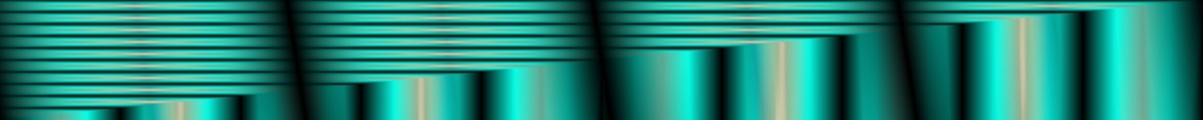 Obraz premium Digital Art, panoramic abstract three-dimensional objects with soft lighting, Germany