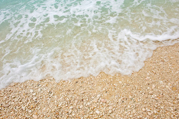 Beautiful turquoise sea on the Agiofili beach, Lefkada, Greece