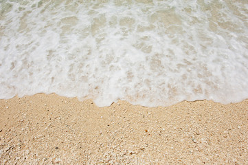 Beautiful turquoise sea on the Agiofili beach, Lefkada, Greece