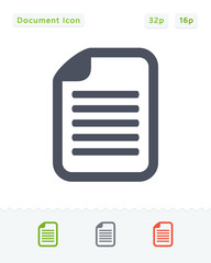 Simple Text Document - Sticker Icons