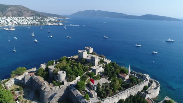 We viewed Bodrum Castle with drone from different angles.. Bodrum/ Muğla / Turkey