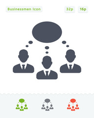 Brainstorming Businessmen - Carbon Icons