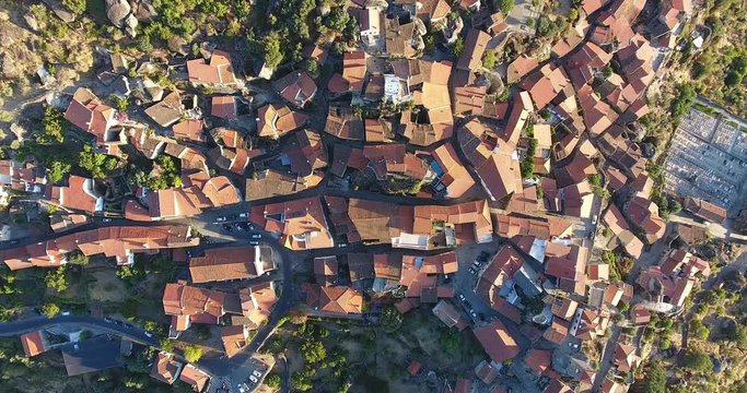 Beautiful Monsanto aerial shot Portugal