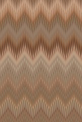 bronze zigzag chevron pattern brown. art.