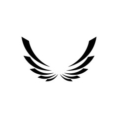 Falcon Wing Logo Template vector icon design