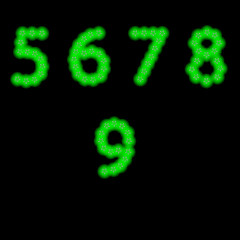 set of vector neon beautiful figure, isolated objects