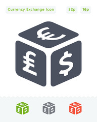 Currency Exchange Cube - Sticker Icons