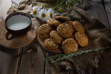 oat cookies in a box