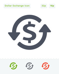 Dollar & Exchange Arrows - Sticker Icons