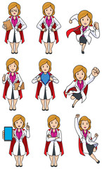 Super Doc Caucasian Female Set