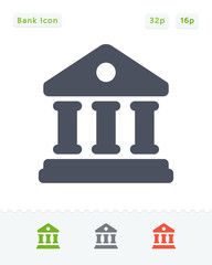 Bank Building - Sticker Icons