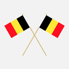 Belgium  Flags. Vector illustration.