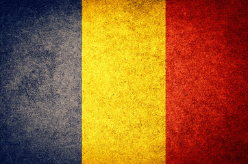 Grunge Flag of Romania